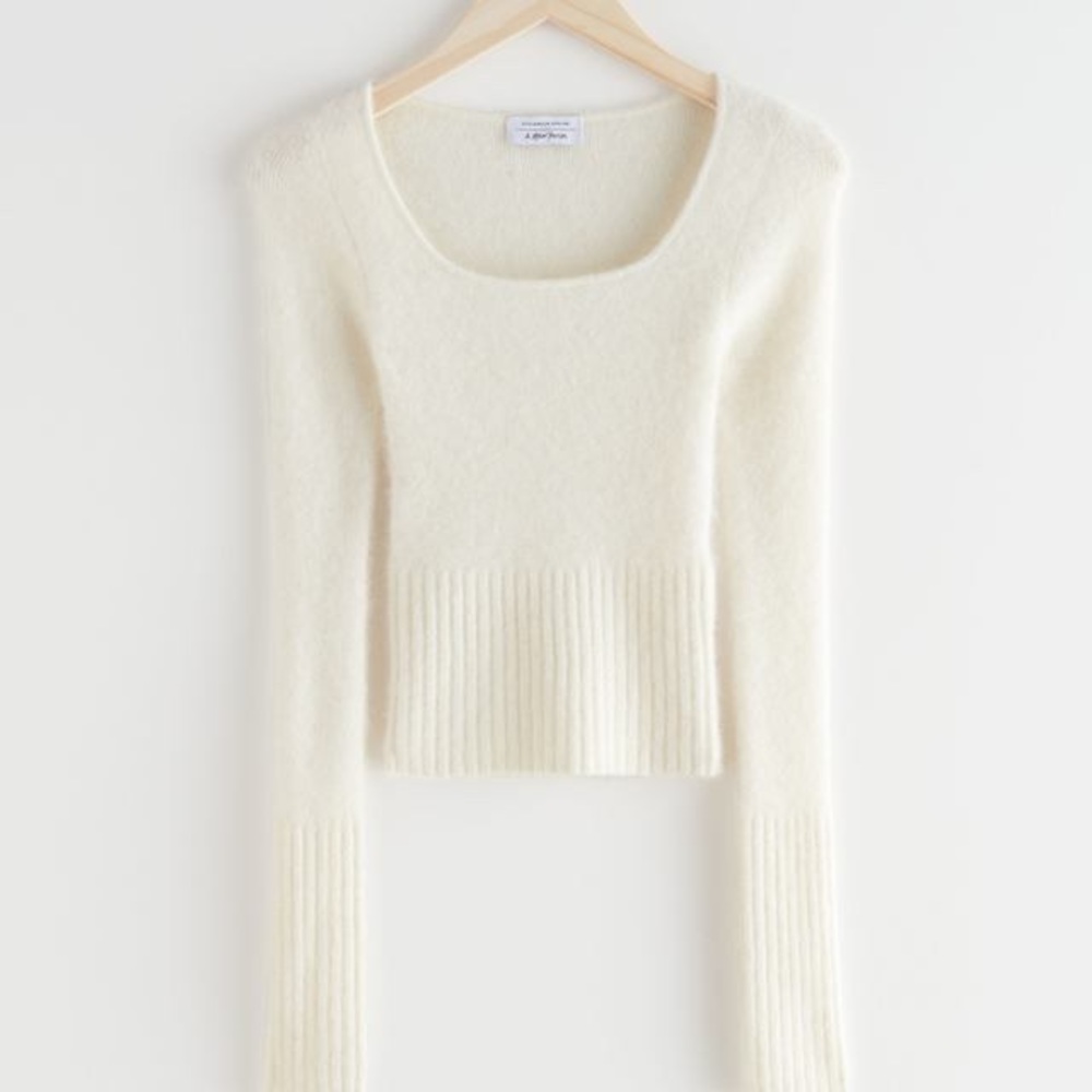 & Other Stories Fitted Alpaca Blend Knit Top